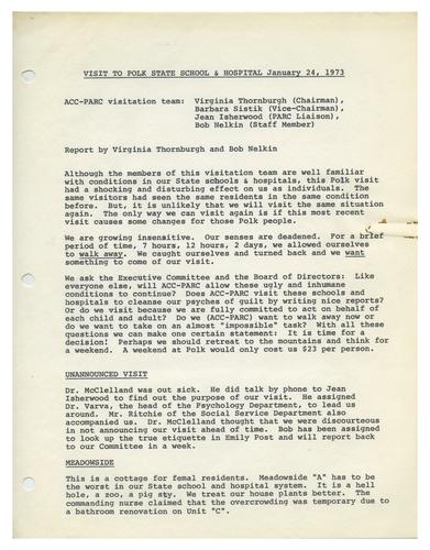 Polk State School and Hospital Visit Report (3)