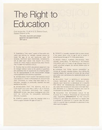 Right to Education Fact Sheet