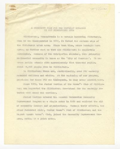 Wilkinsburg Area Community Plan