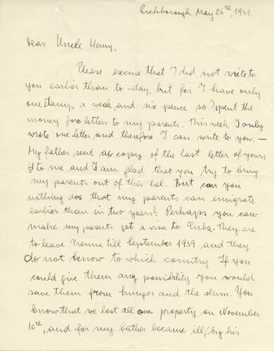 Letter from Erich Ellenbogen to Henry Ellenbogen (2)