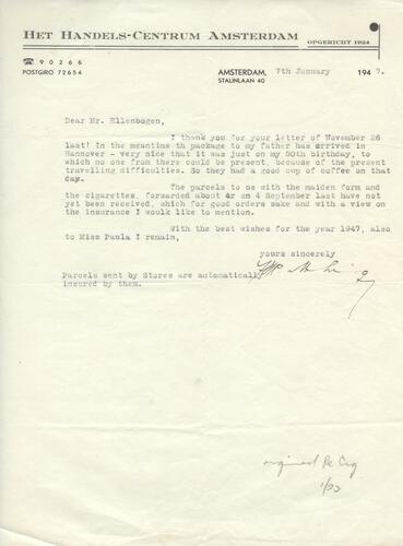 Letter from August Mehring to Henry Ellenbogen (21)