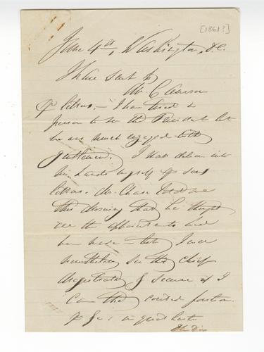 Letter from Dorothea Dix to John Harper