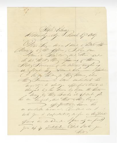 Letter from Dorothea Dix