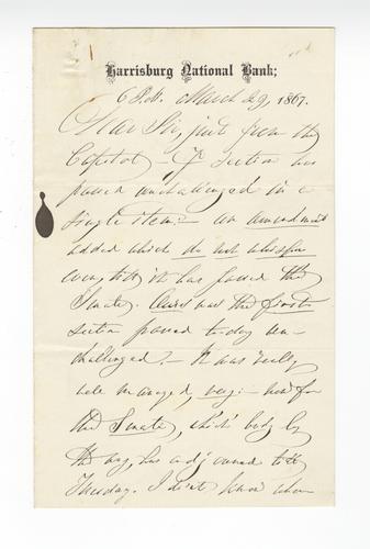 Letter from Dorothea Dix to Mr. Poli