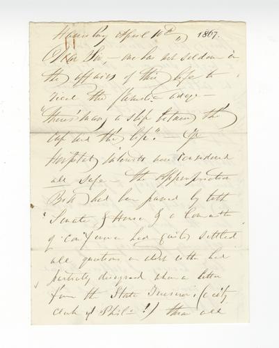 Letter from Dorothea Dix to John Harper