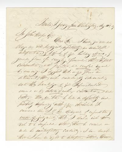 Letter from Dorothea Dix to John Harper