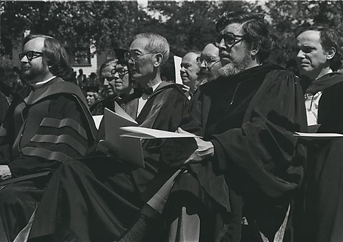 Faculty at Commencement