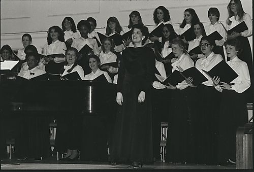 1981 Choir Centennial with Director Peggy Ross