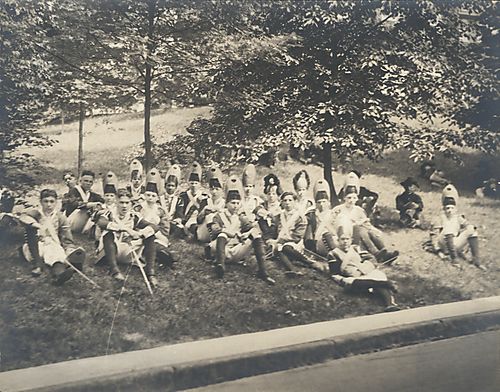 Relaxing "Prussian" soldiers, fiftieth anniversary pageant