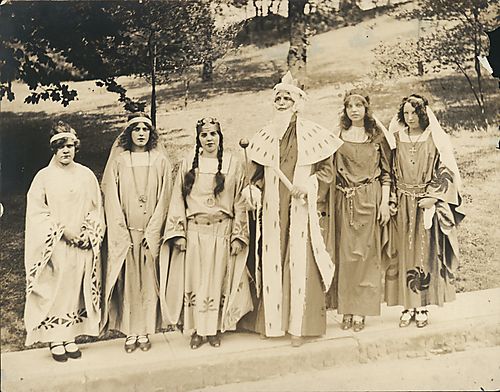 The King, the Princess, and her attendants