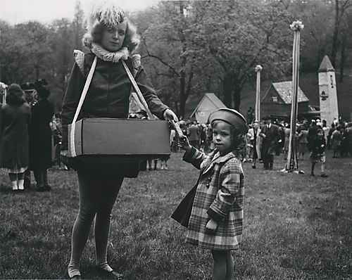 Peddler selling candy
