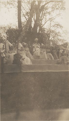 Snapshot of May Queen and village maidens