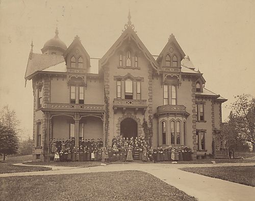 1887 Student Body in front of Berry Hall