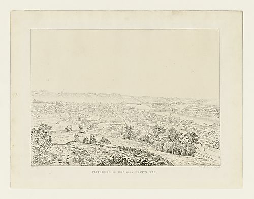 Pittsburgh in 1840, From Grant's Hill