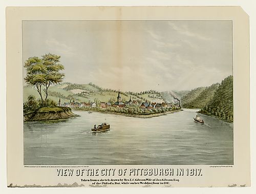 View of the City of Pittsburgh in 1817