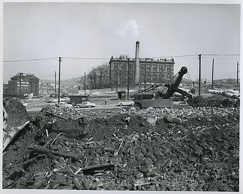 Digging with bulldozer