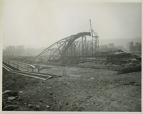 Construction of the Civic Arena's dome (2)