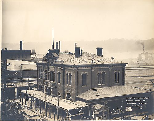 Demolition of Pass. Station Building at Federal St