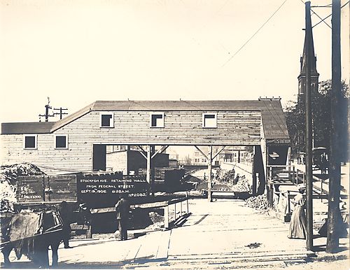 Retaining Wall from Federal Street