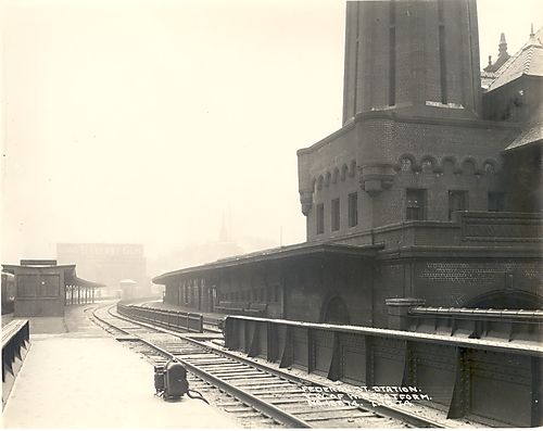Federal St. Station-V.W. of W.B. Platform