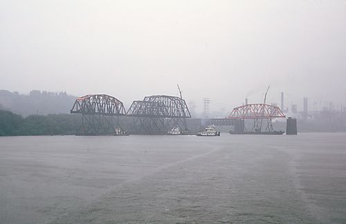 Putting New Spans Into Homestead Bridge VIII