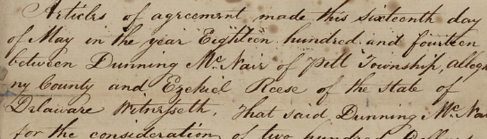 Dunning McNair and Dunning Robert McNair Papers