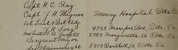 Rolling Rock Training Camp Ledger