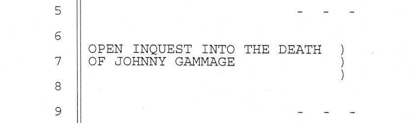 Proceedings of the Allegheny County (Pa.) Office of the Coroner's Open Inquest into the death of Jonny Gammage