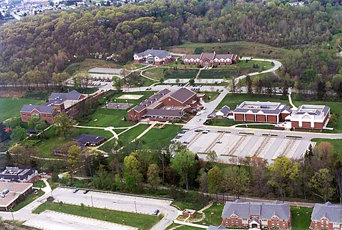 Aerial View of the University of Pittsburgh at Greensburg Campus