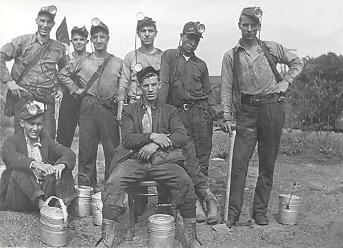 Miners at the Crows Nest Mine