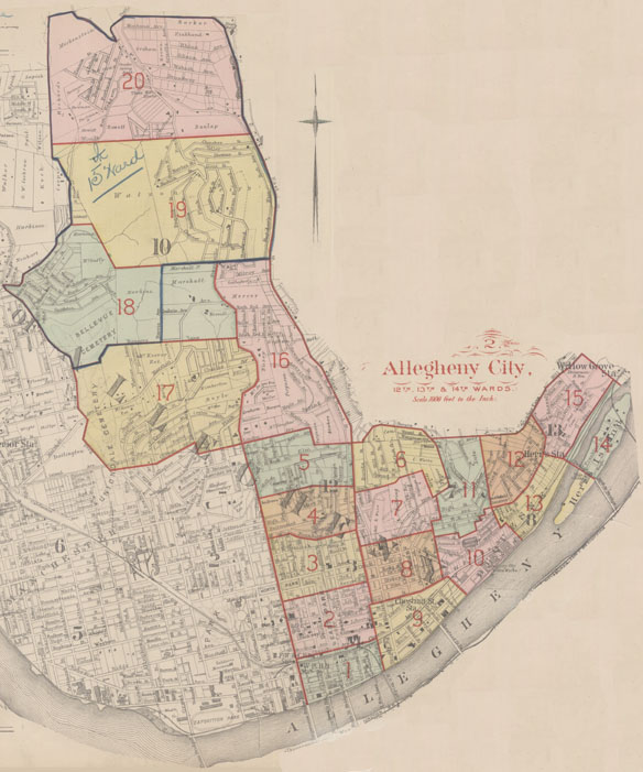 1890 Volume 2 Allegheny City Index Map